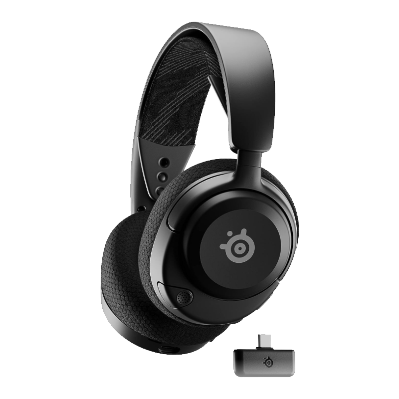 SteelSeries Arctis Nova 4 Wireless Multi-Platform Gaming Headset — 360° Spatial Audio— 2.4GHz High-Speed Wireless — 36 Hr Battery — USB-C — ClearCast Gen 2 Mic — PlayStation, PC, Switch, Meta Quest 2